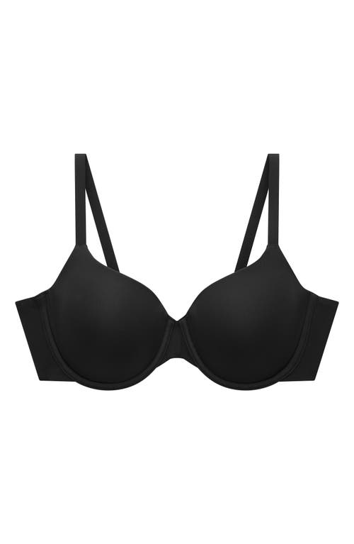 Thirdlove Comfortstretch Underwire Back Smoothing T-shirt Bra In Black