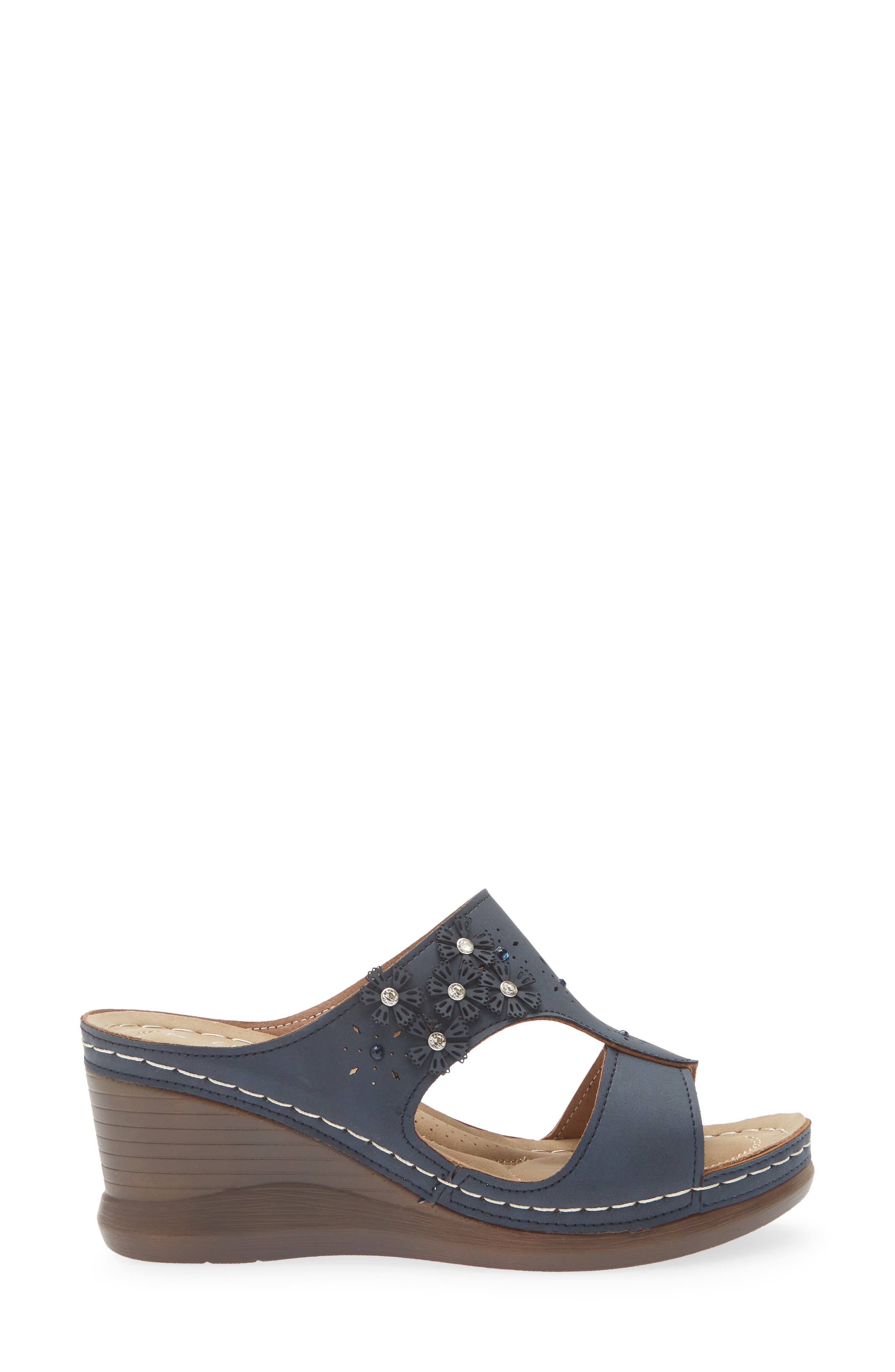 Willa Sandal, Alternate, color, NAVY