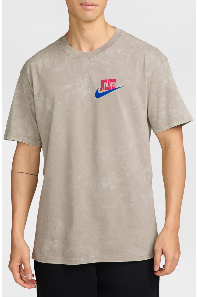 Loose Graphic Tee, Main, color, BIRCH HEATHER