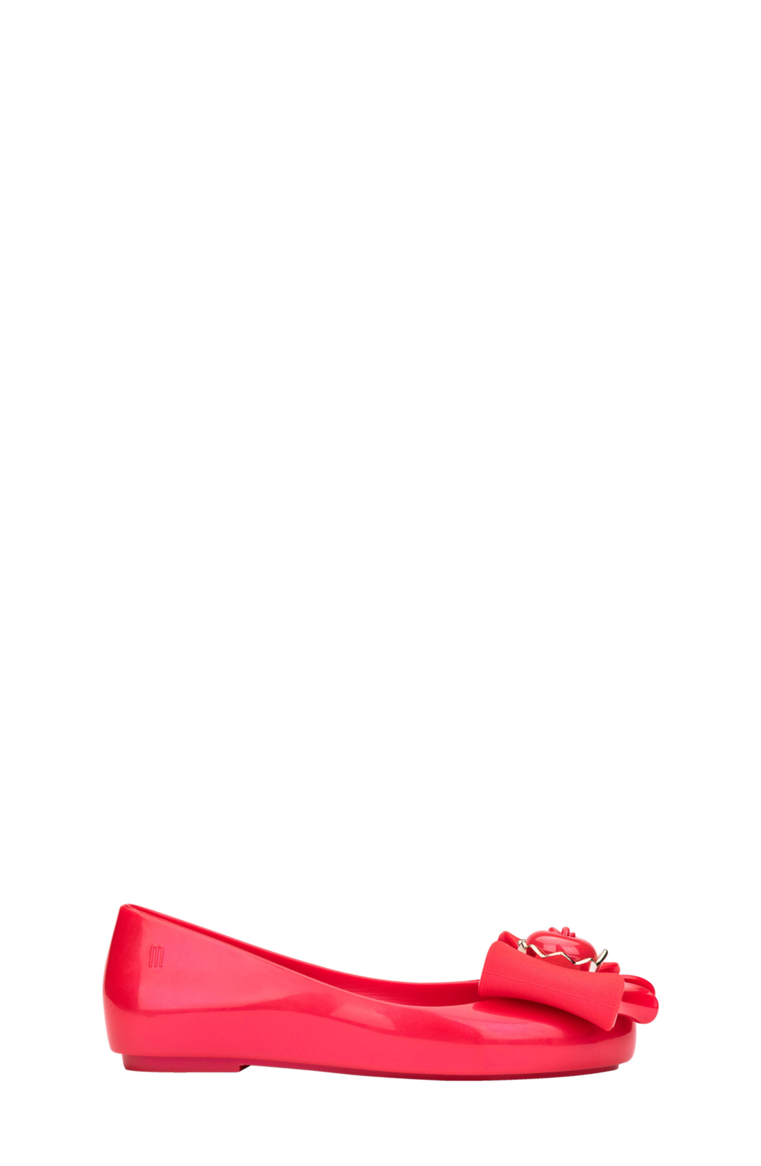 Mini Melissa x Disney Snow White Sweet Love Ballet Flat, Alternate, color, Red