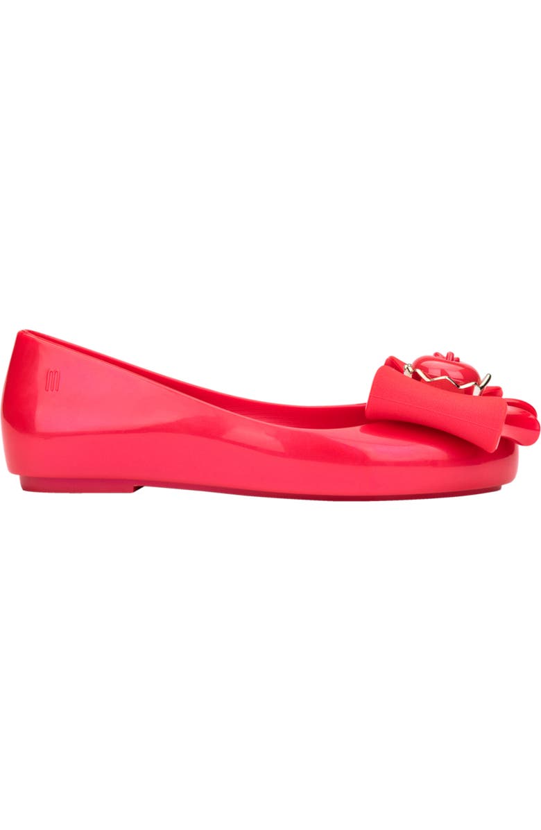 Mini Melissa x Disney Snow White Sweet Love Ballet Flat, Alternate, color, Red