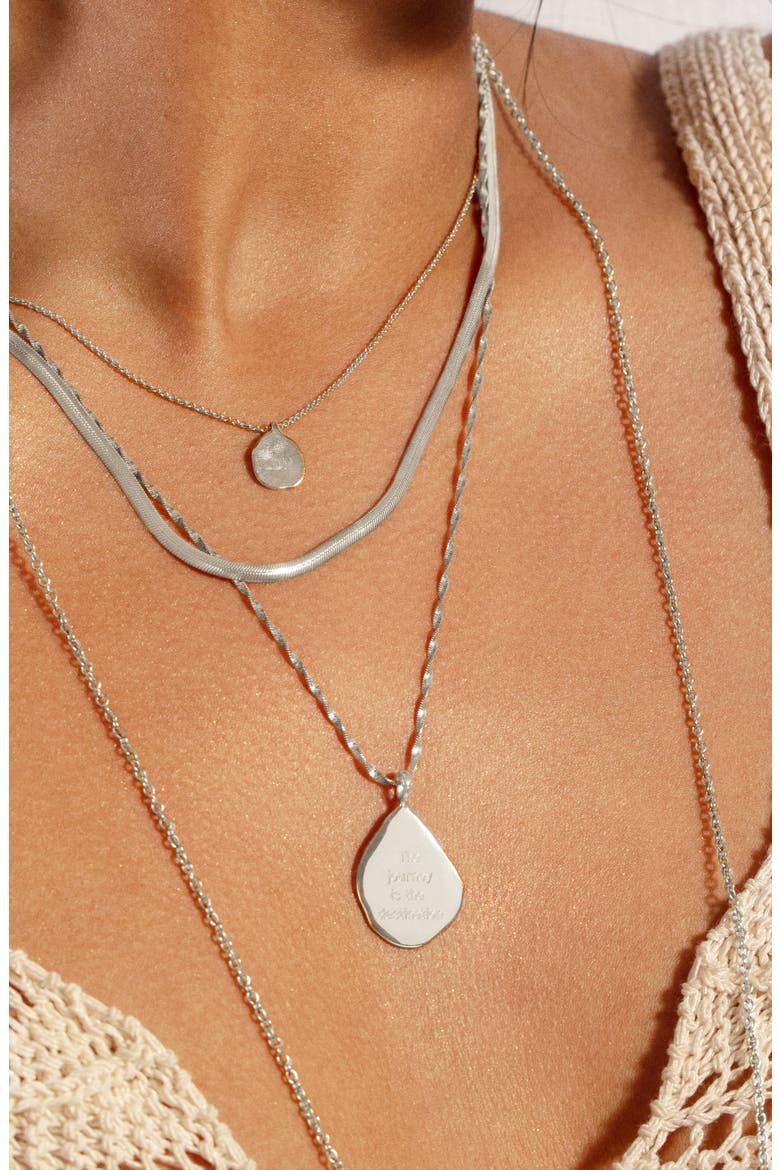 MV Siren™ Petal Necklace, Alternate, color, STERLING SILVER