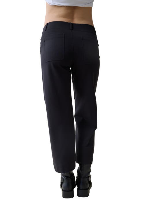Ingrid & Isabel Wide Leg Ankle Maternity Pant In Black
