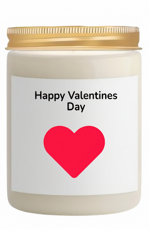 Lovery Valentines 10oz Vanilla Scented Soy Wax Candle In Multi