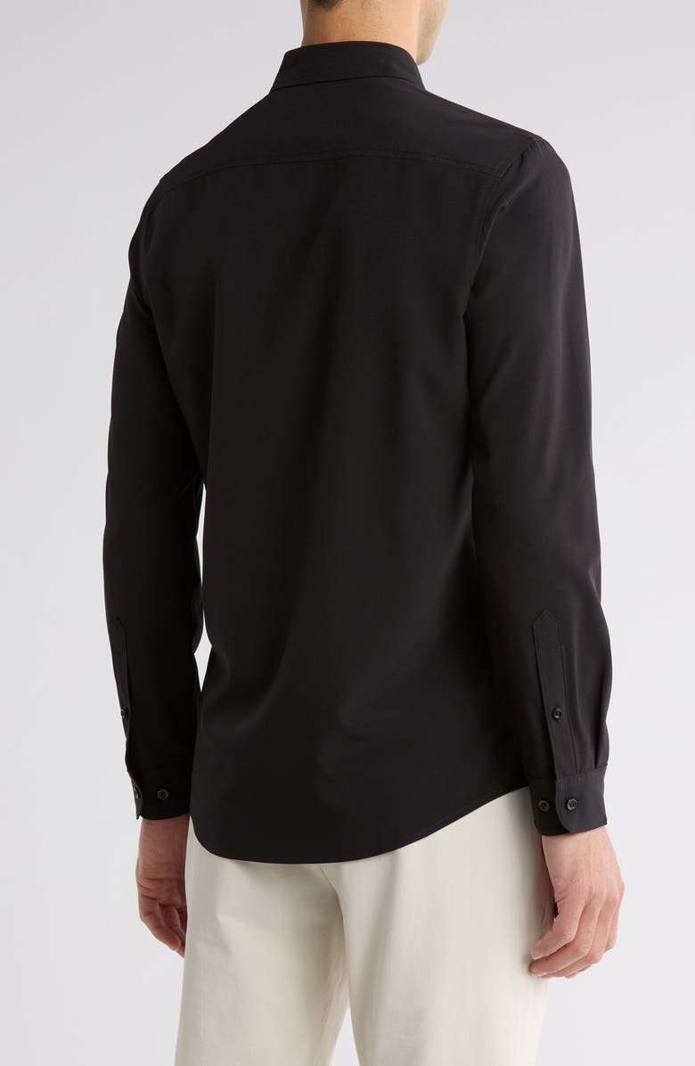 14th & Union Long Sleeve Performance Stretch Shirt, Alternate, color, Black