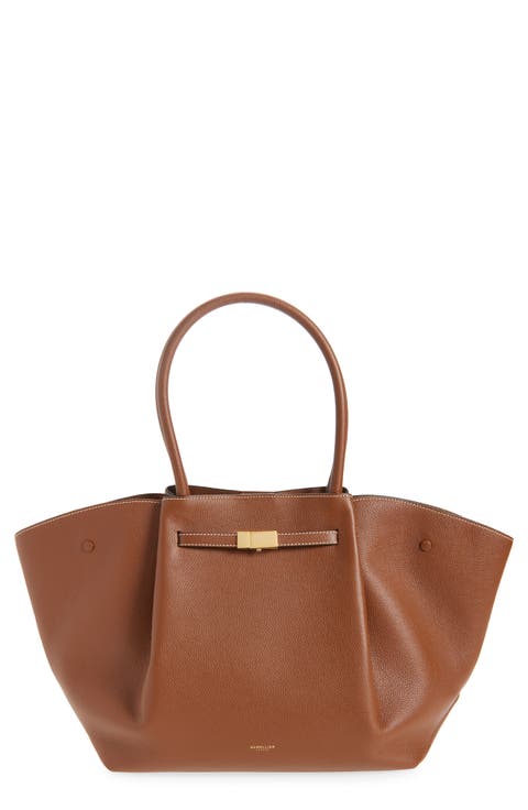 New York Leather East/West Tote