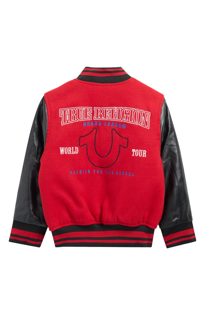 True Religion Kids' Bomber Jacket, Alternate, color, Red