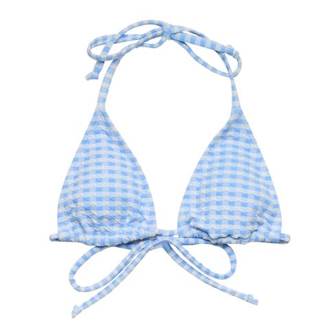 Seaside Gingham Bikini Top