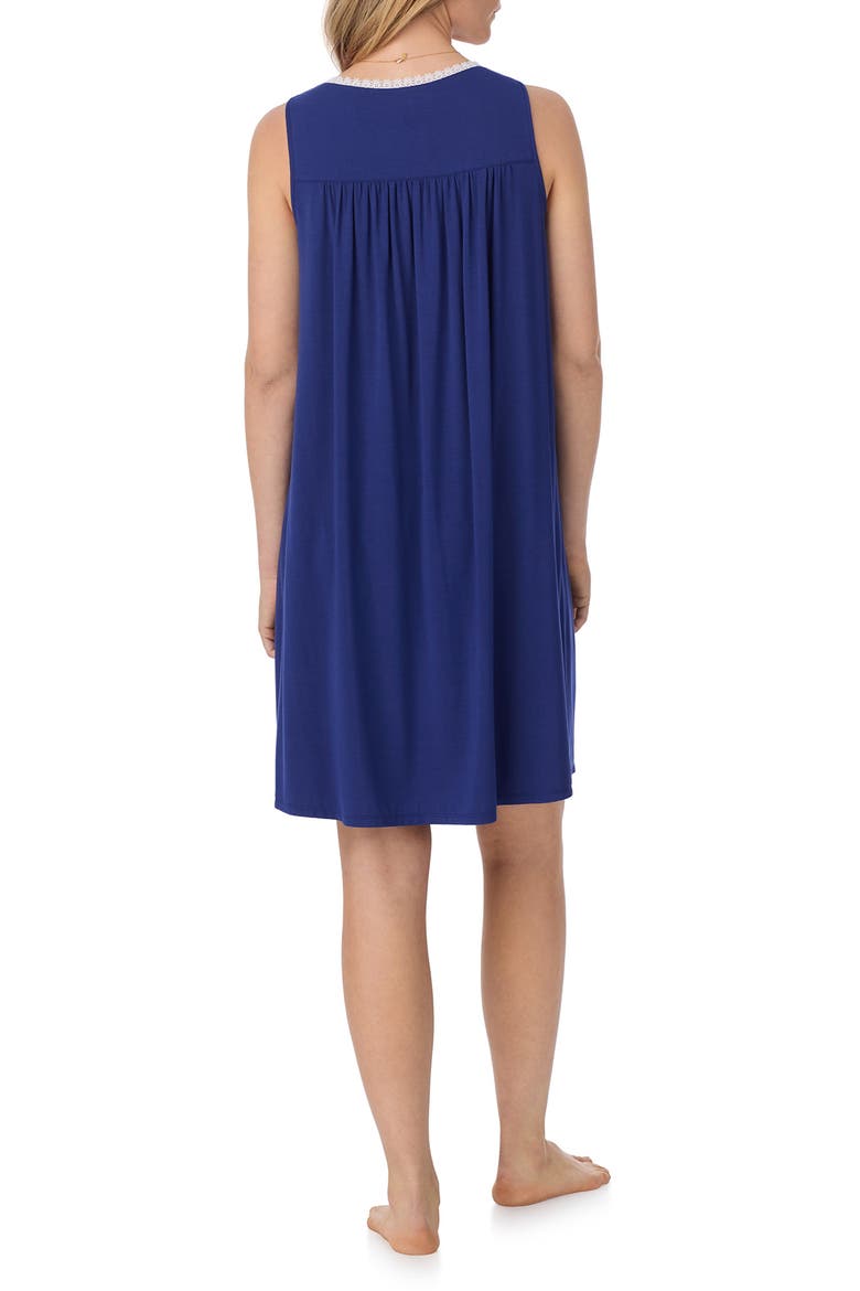 Sleeveless Jersey Chemise Nightgown, Alternate, color, NAVY
