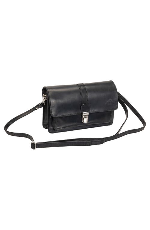 Mancini Buffalo Messenger Bag In Black