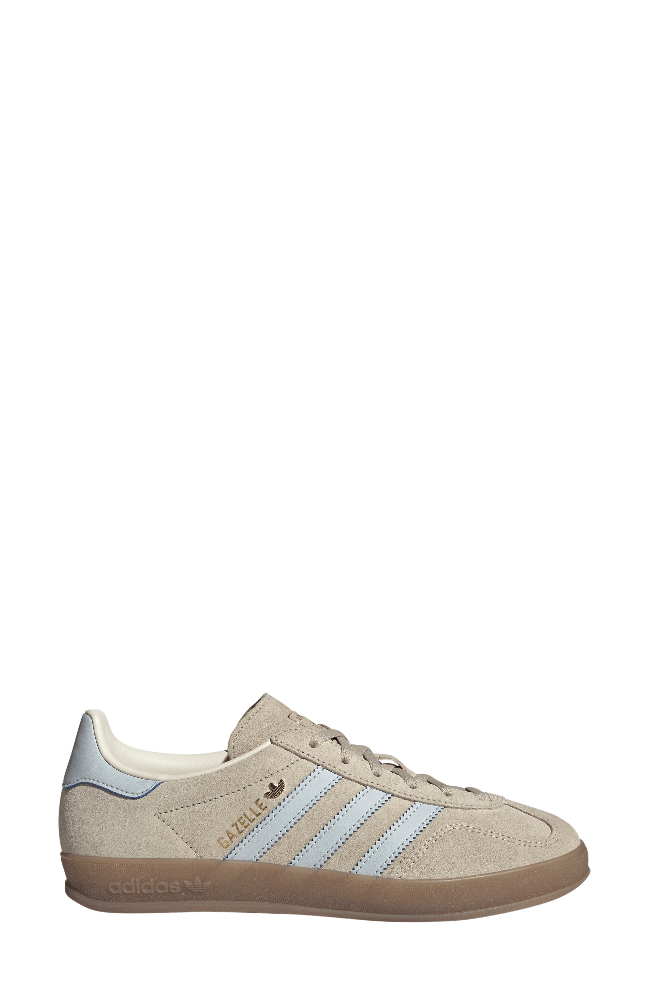 Gazelle Indoor Sneaker, Alternate, color, WONDER BEIGE/ HALO BLUE/ GUM5