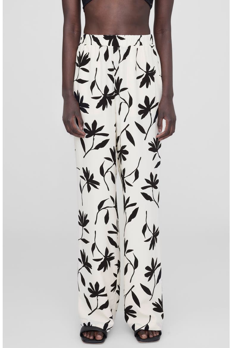 Owen Print Wide Leg Pants, Main, color, IVORY DAISY PRINT