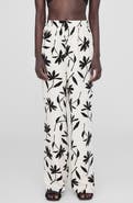 ANINE BING Owen Print Wide Leg Pants
