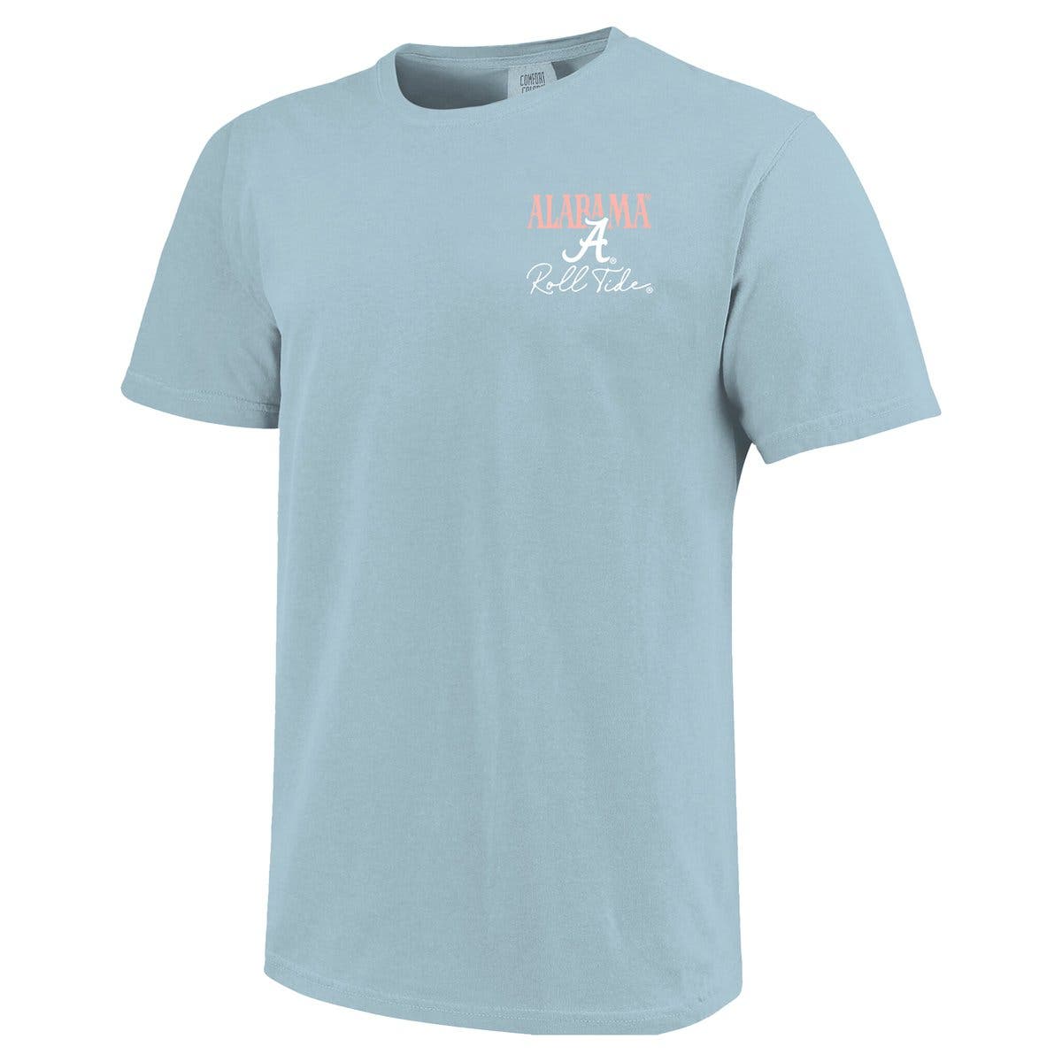 IMAGE ONE Women's Light Blue Alabama Crimson Tide Americana Mascot ...