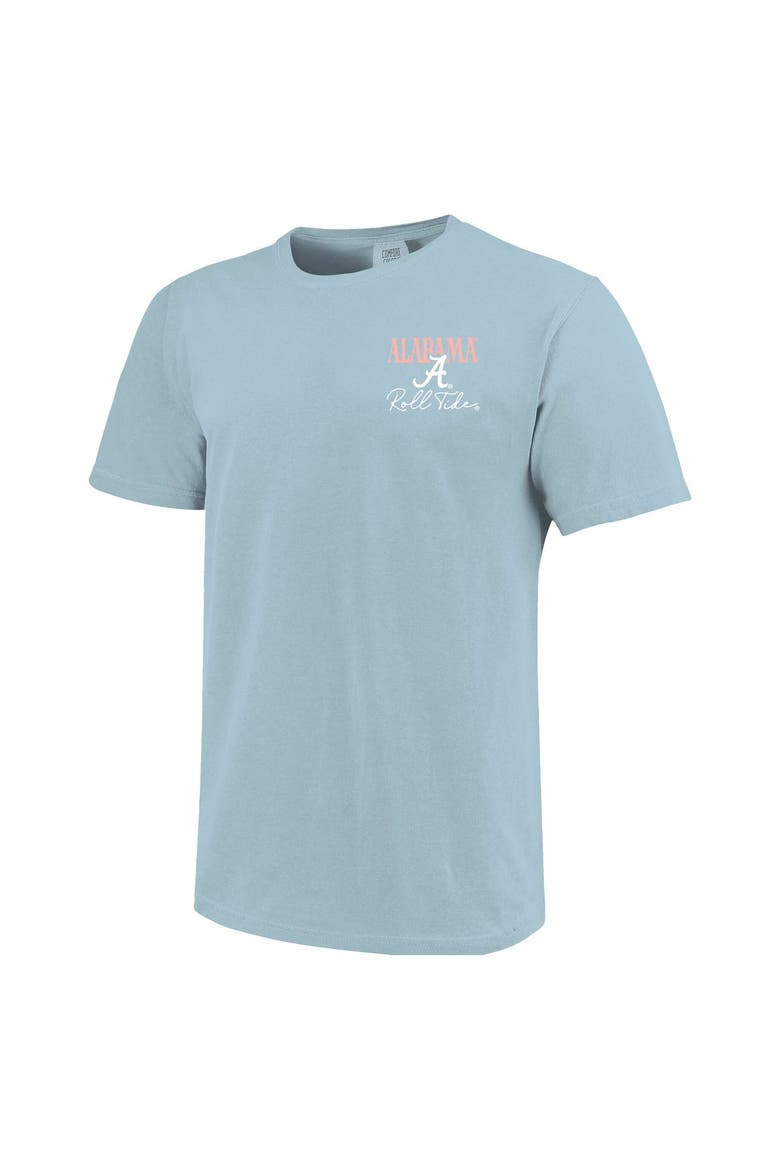 Women's Light Blue Alabama Crimson Tide Americana Mascot Comfort Colors T-Shirt, Alternate, color, Light Blue