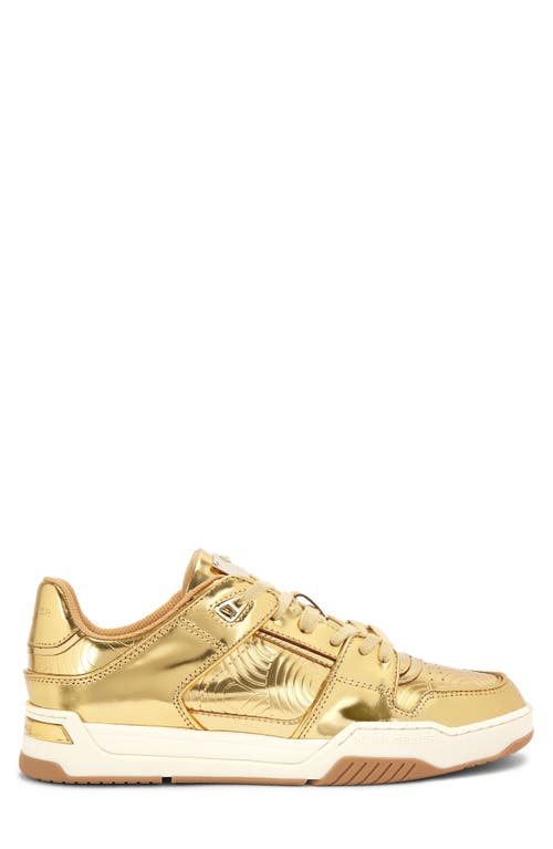 Kurt Geiger London Regan Low Top Sneaker In Gold