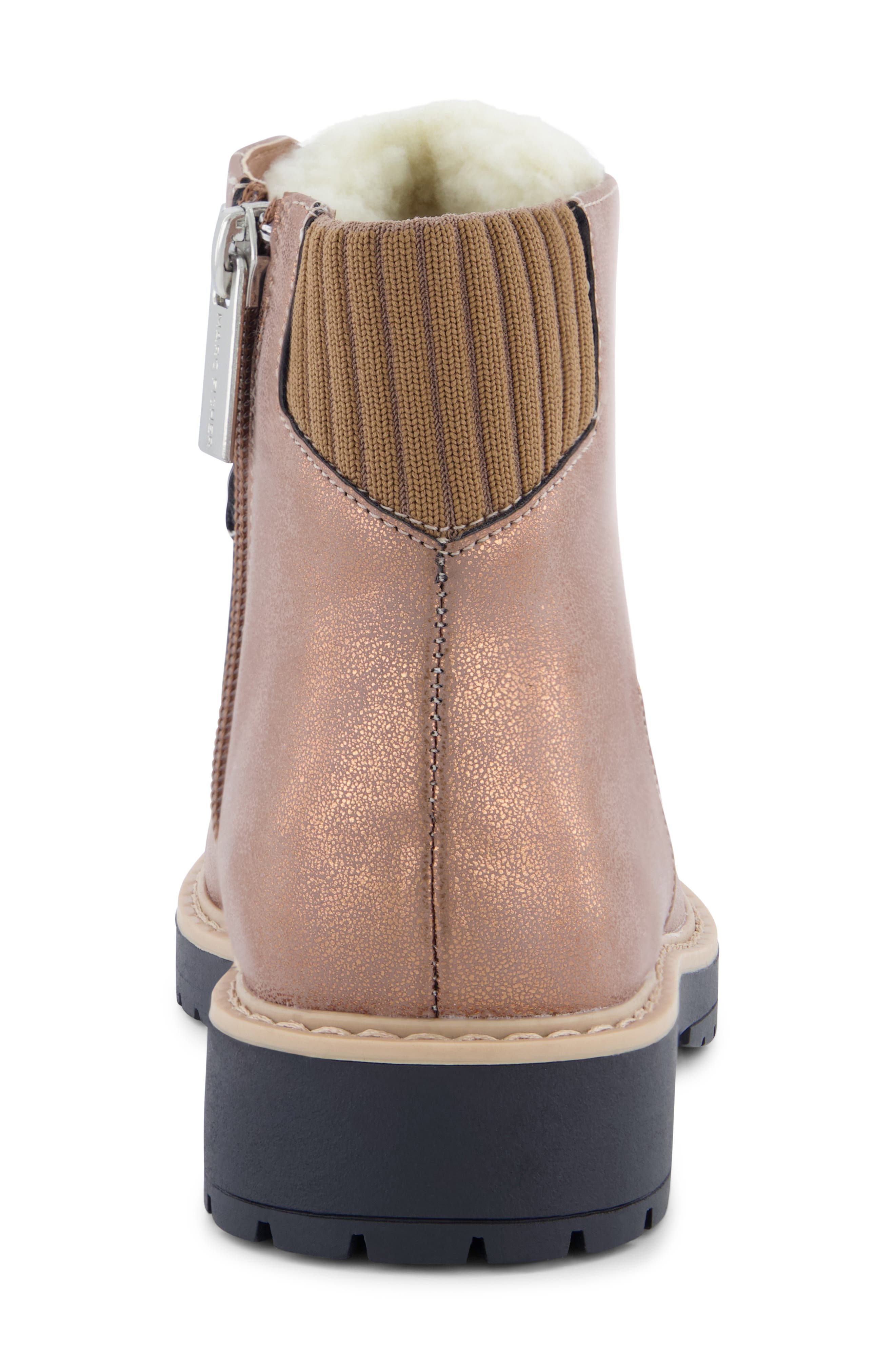 Marc Fisher Kids' Jade Faux Shearling Lined Boot, Alternate, color, Cognac