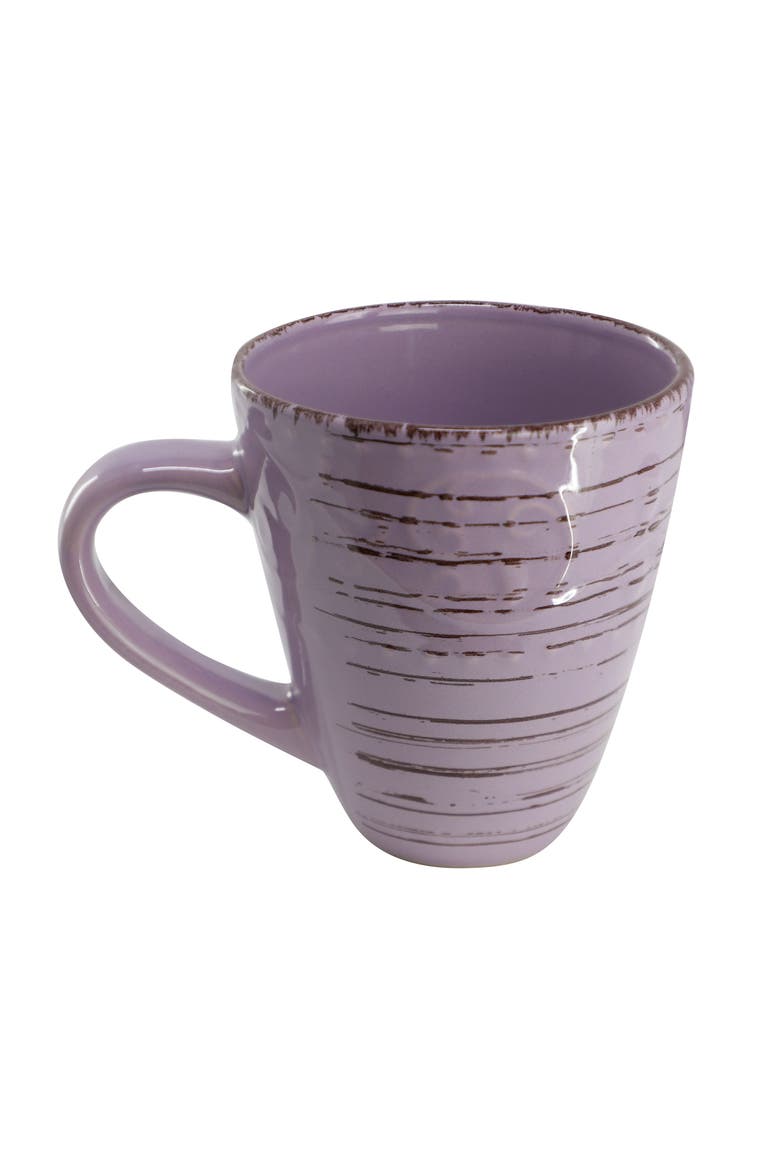 Malibu Mica 16-Piece Stoneware Dinnerware Set, Alternate, color, Purple