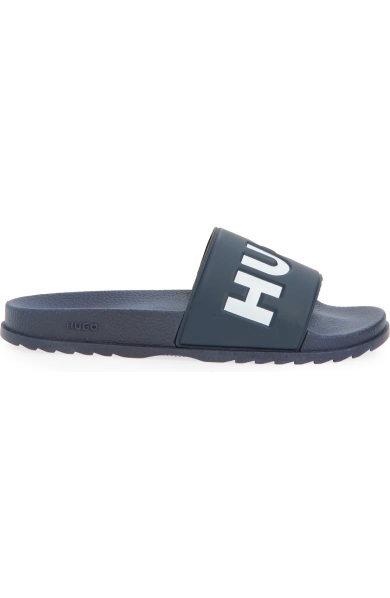 BOSS Logo Slide Sandal, Alternate, color, Dark Blue