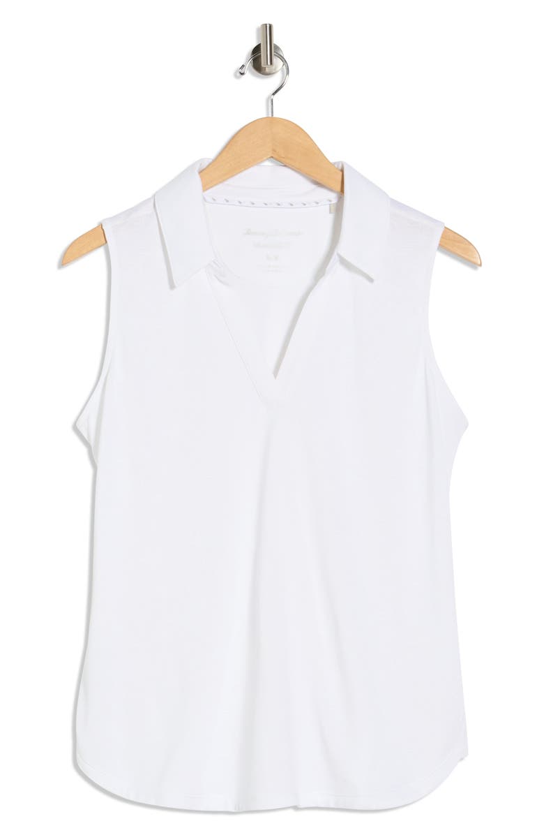 Tommy Bahama Palm Coast Floral Sleeveless Polo, Alternate, color, White