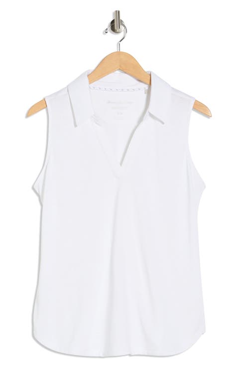 Palm Coast Floral Sleeveless Polo