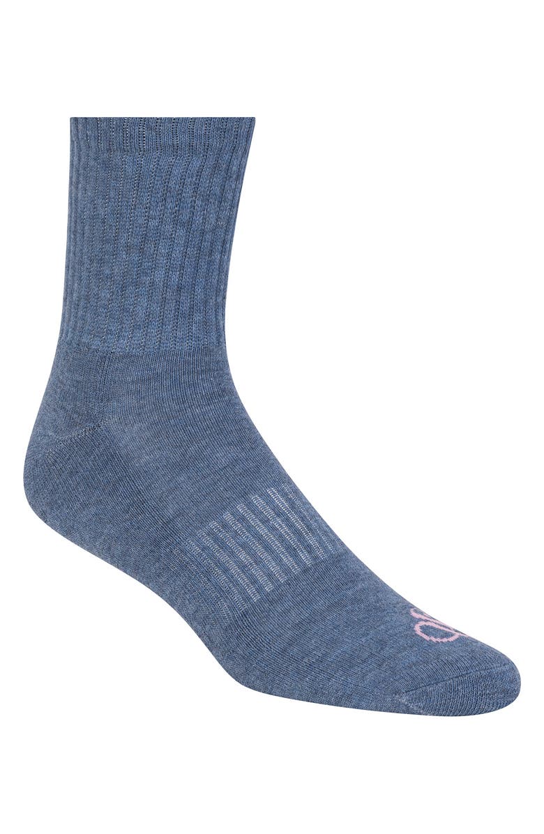 Scotch & Soda 6-Pack Half Terry High Quarter Crew Socks, Alternate, color, Blue