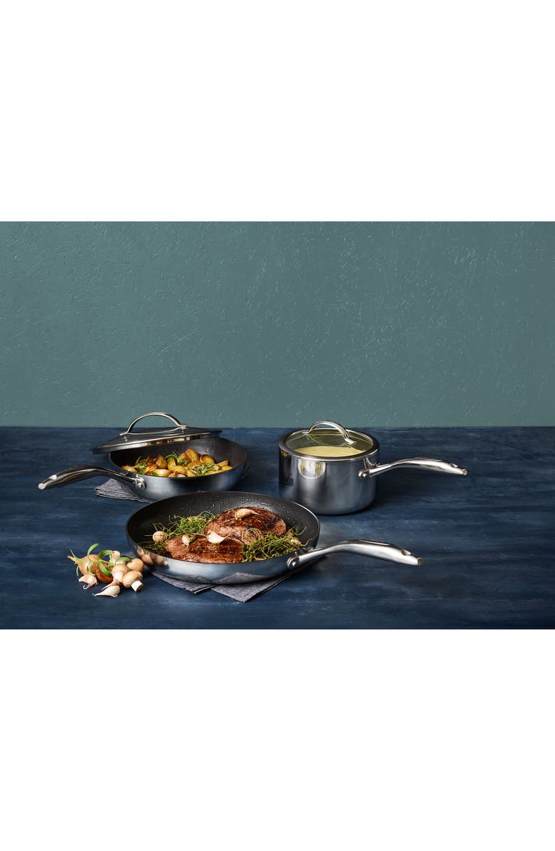 Scanpan HaptIQ 4-Quart Stainless Steel Sauce Pan, Alternate, color, Silver