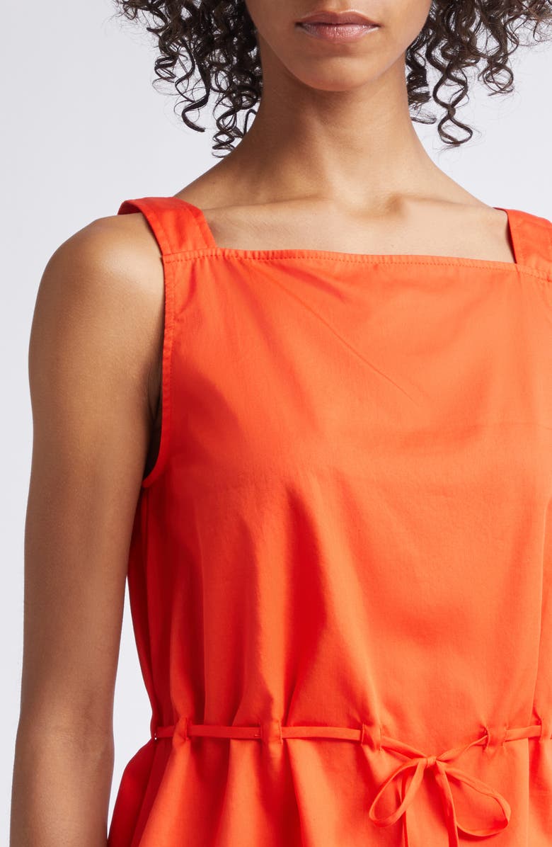 LESET Yoko Drawstring Sleeveless Top, Alternate, color, Feu