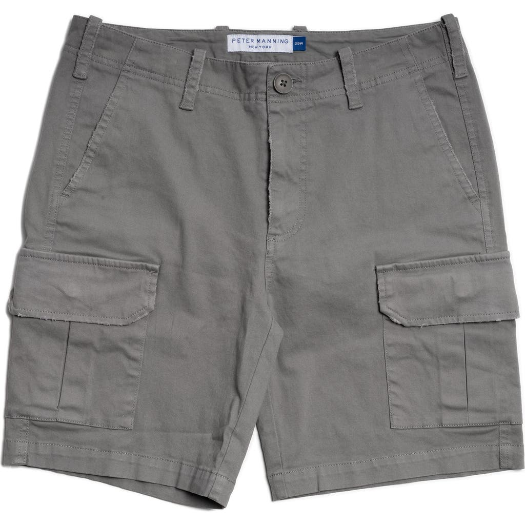 Peter Manning Cargo Shorts In Grey