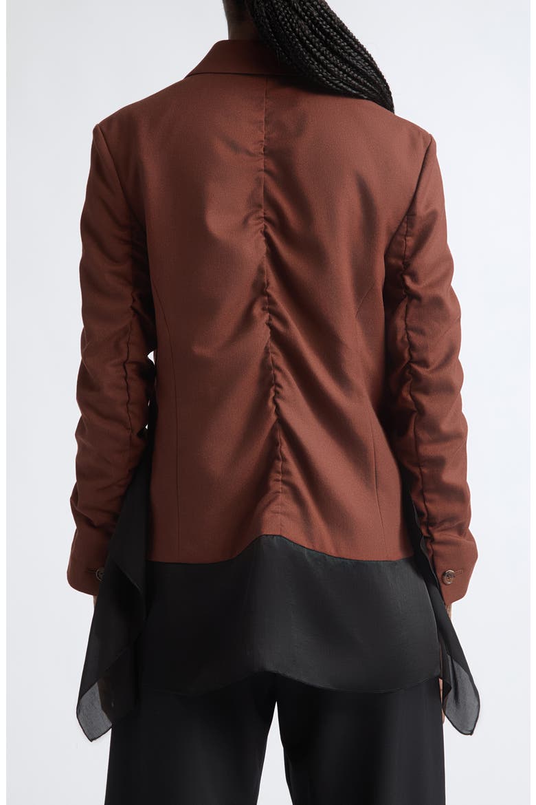Wool Blazer, Alternate, color, BROWN