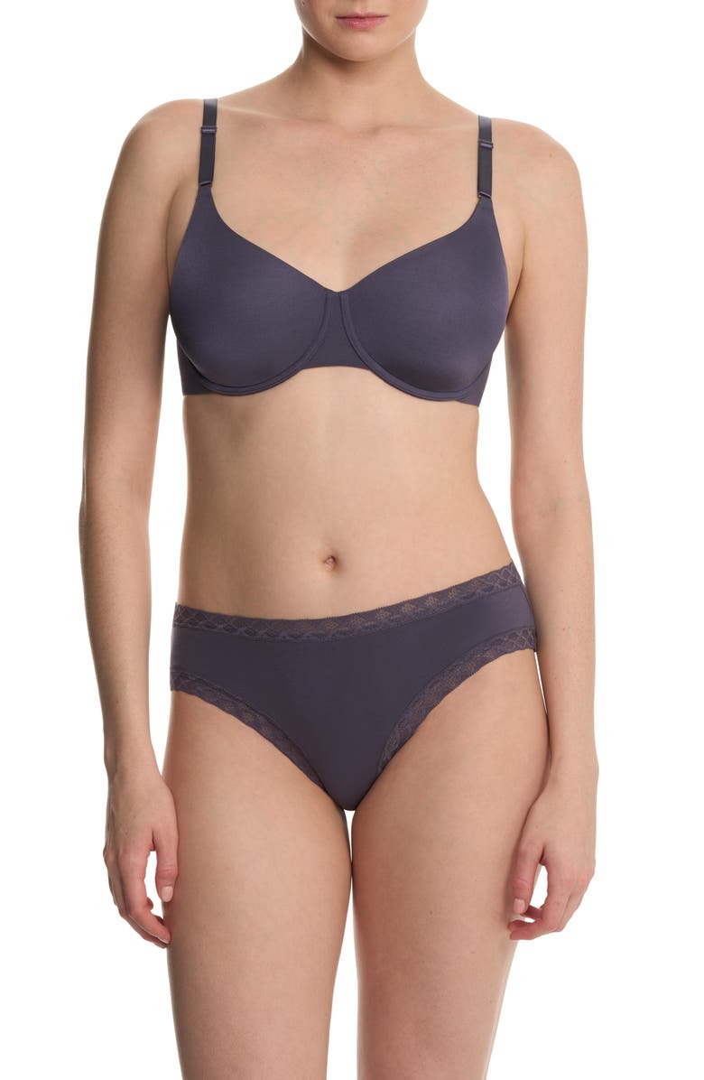 Natori Liquid Full Fit Balconette T-Shirt Bra, Alternate, color, Greystone