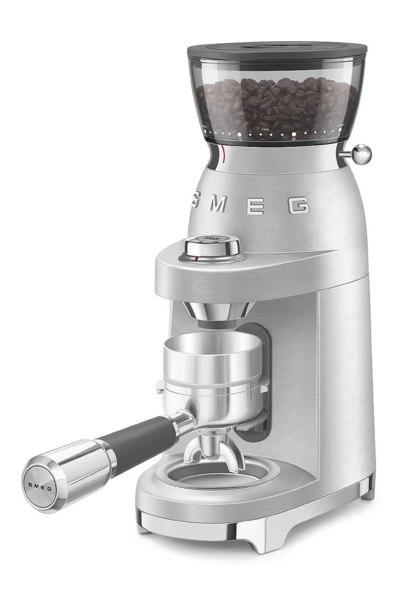 Espresso Grinder, Alternate, color, STAINLESS STEEL
