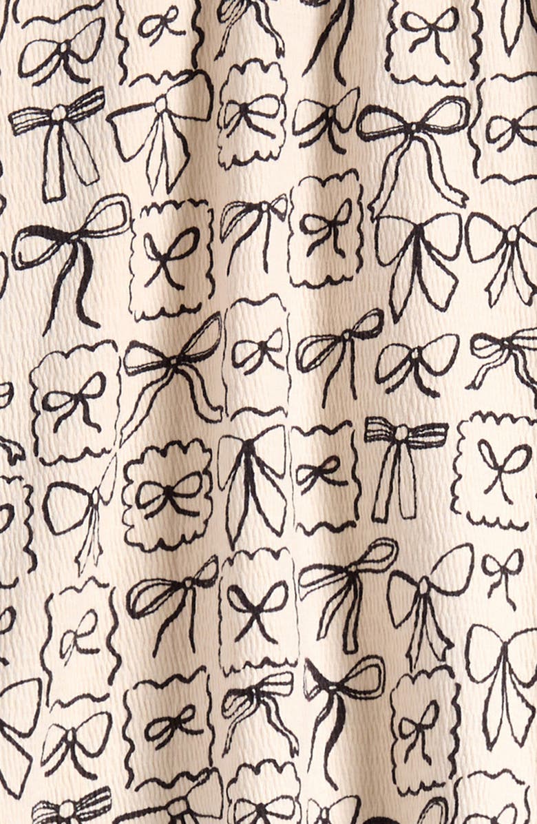 NEXT Kids' Bow Print Top & Flare Leggings Set, Alternate, color, Neutral