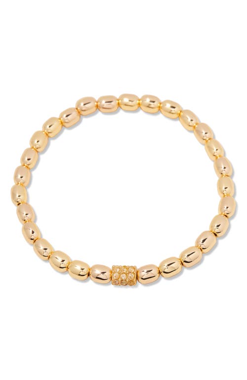Brook & York Brook And York Brei Birthstone Beaded Stretch Bracelet In Gold November