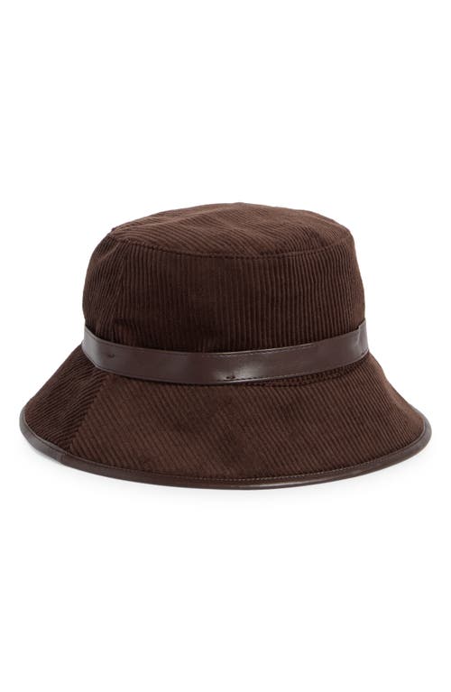 Vince Camuto Corduroy Bucket Hat In Brown