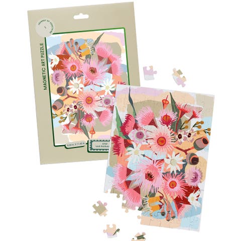 Flowering Gum, 100 Piece Magnetic Art Puzzle, 11.4 x 8.3 Inches