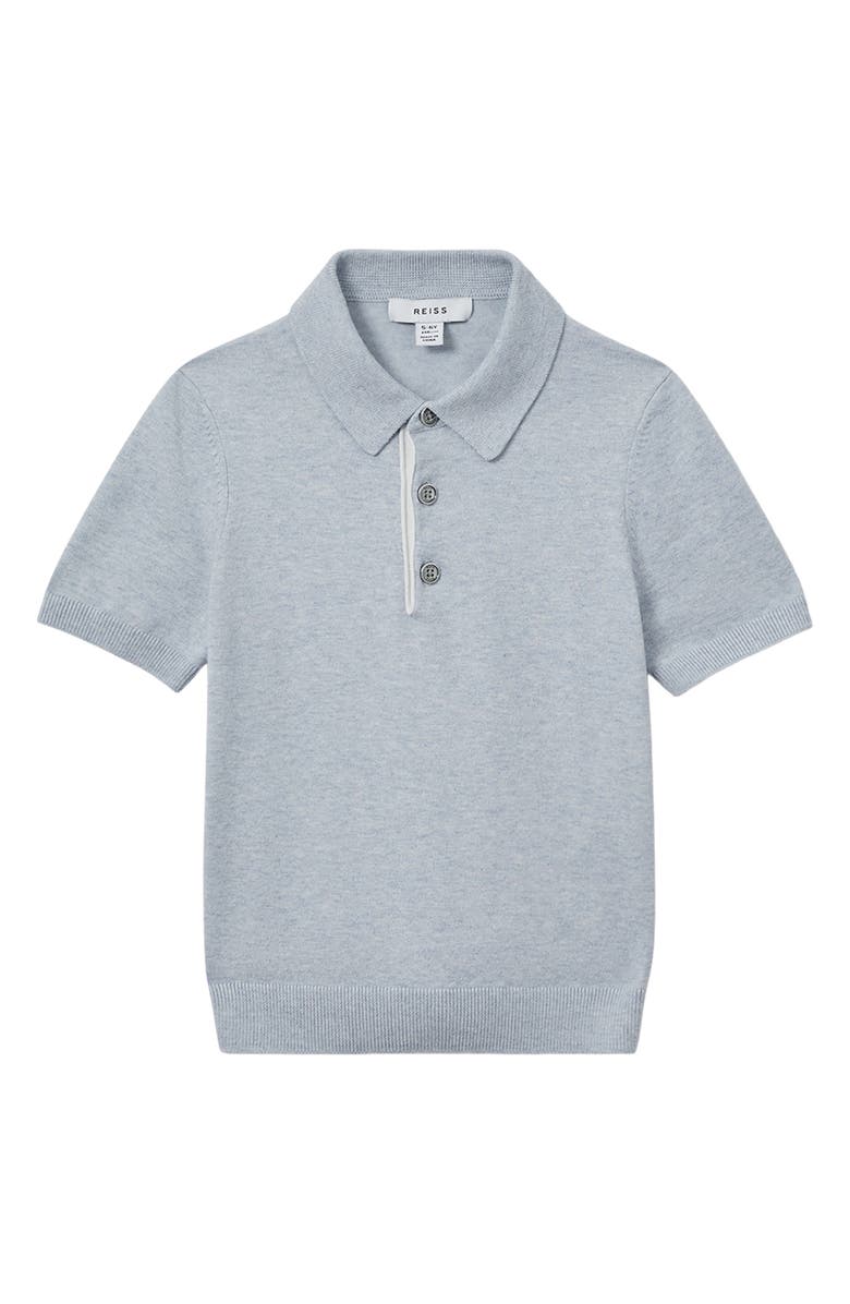 Reiss Kids' Finch sr. Heathered Polo Sweater, Main, color, 
