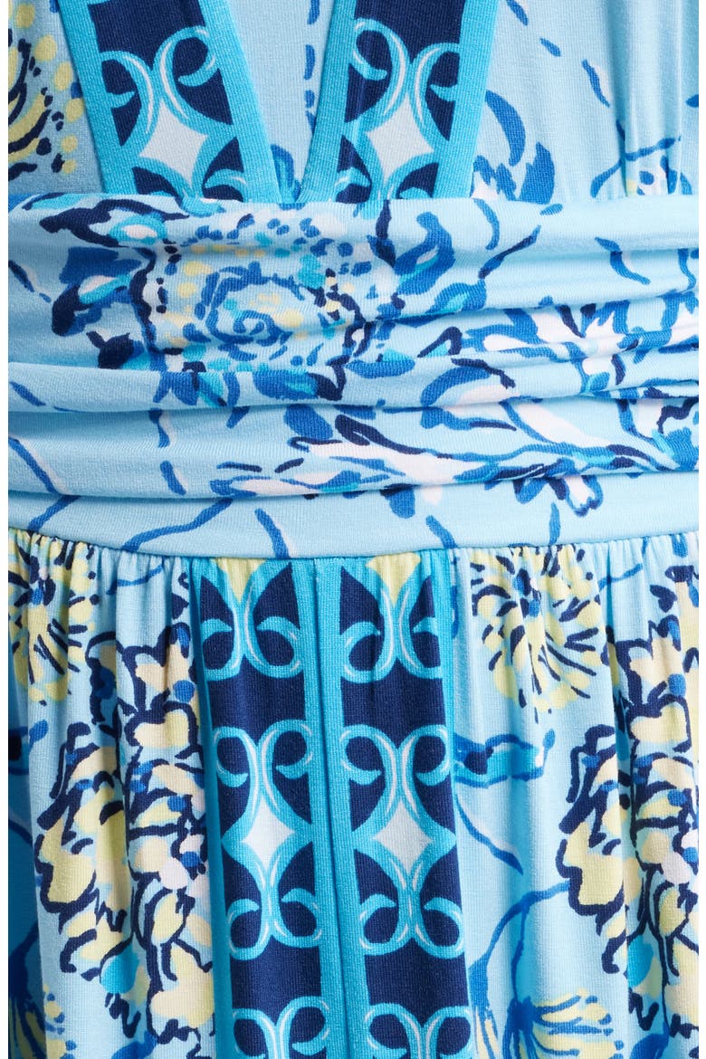 Lauralai Maxi Dress, Alternate, color, BELLEVUE BLUE BREAKERS BEACH
