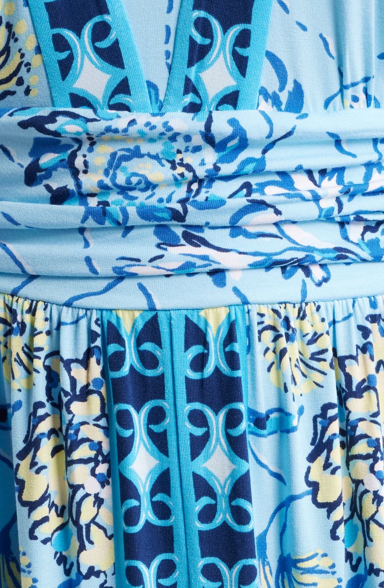 Lilly Pulitzer<sup>®</sup> Lauralai Maxi Dress, Alternate, color, Bellevue Blue Breakers Beach