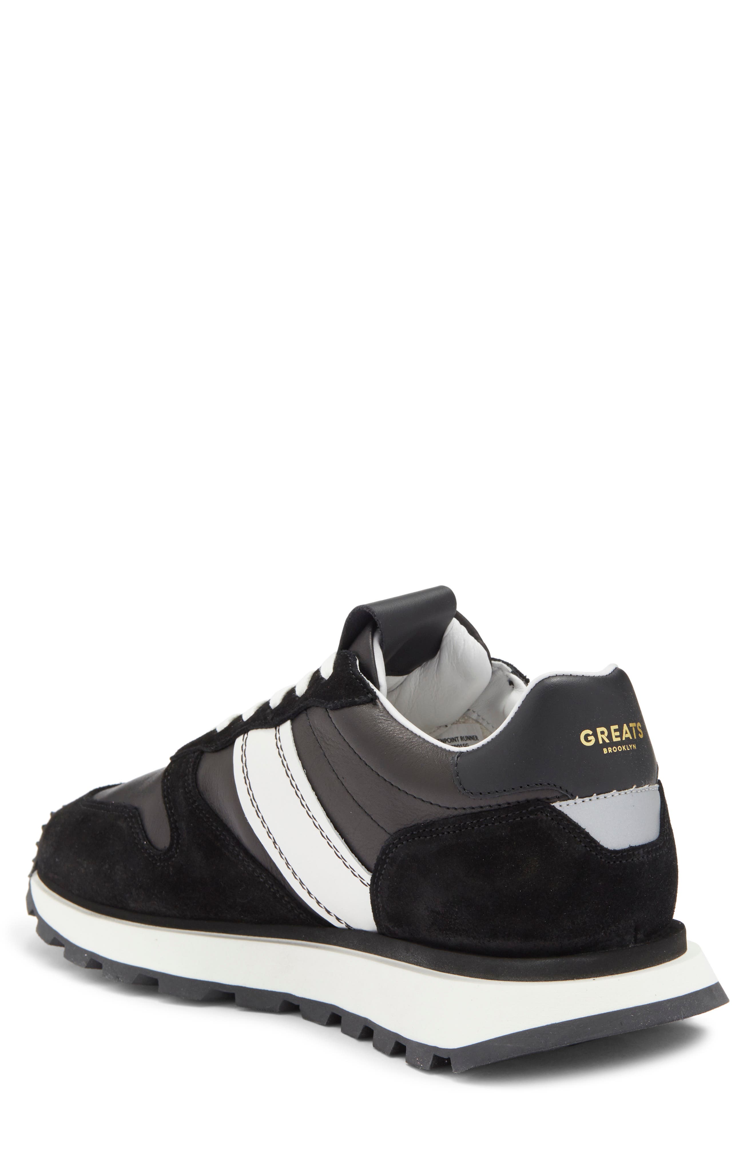 GREATS Greenpoint Runner Sneaker, Alternate, color, Nero