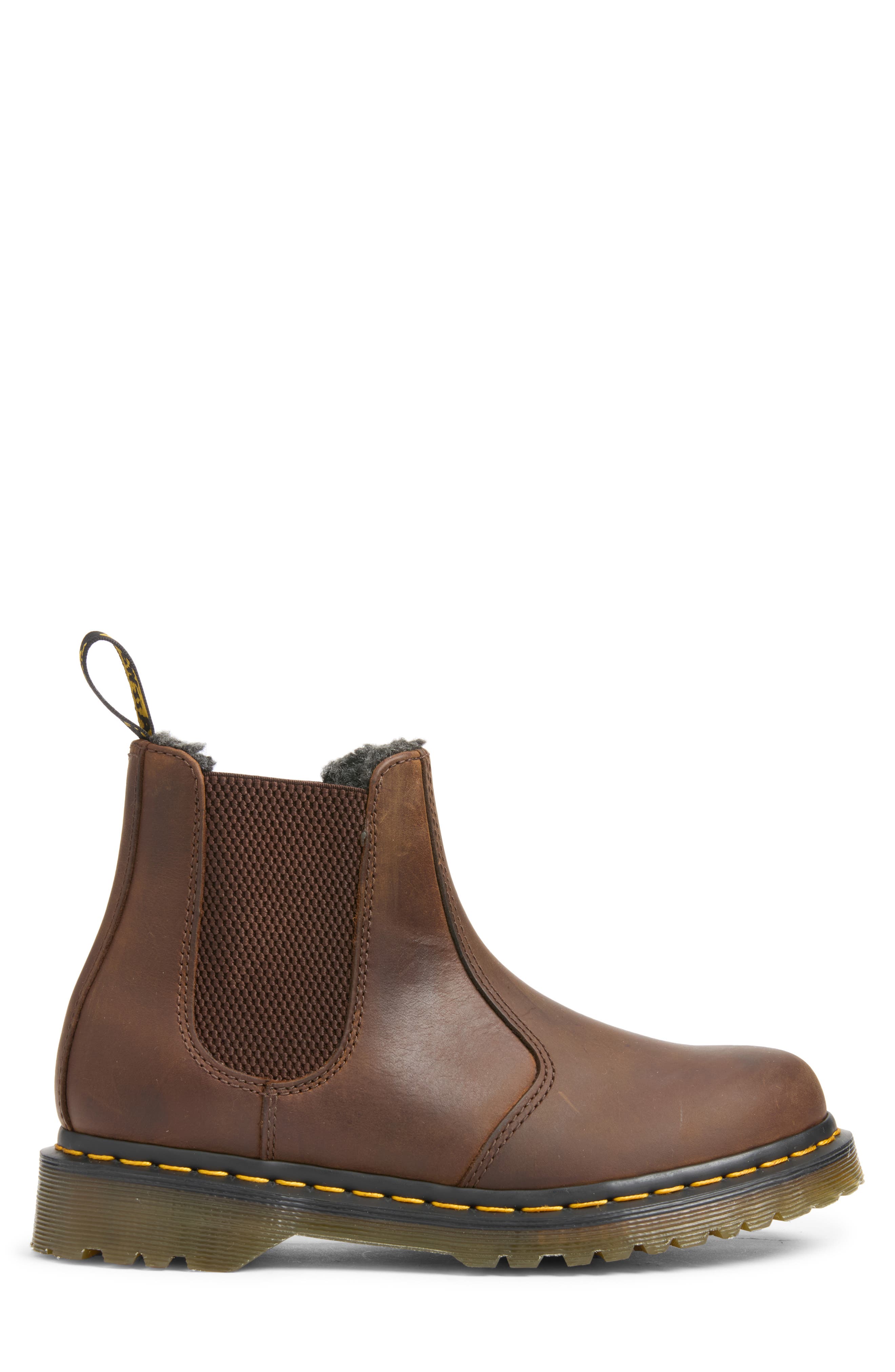 2976 WarmWair Leather Chelsea Boot, Alternate, color, DARK BROWN