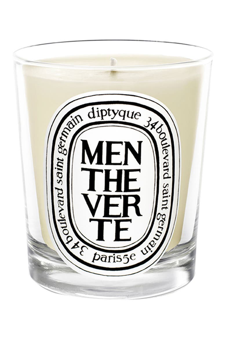 'Menthe Verte' Scented Candle, Main, color, NO COLOR