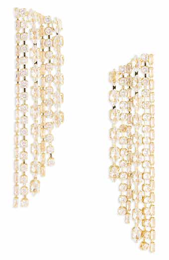 BaubleBar Waterfall Crystal Drop Earrings