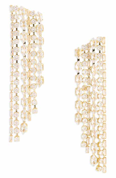 BaubleBar Waterfall Crystal Drop Earrings