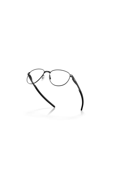 Oakley 52mm Round Optical Glasses In Black