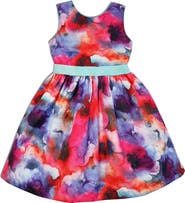 JOE-ELLA Kids' Colorful Sleeveless Dress