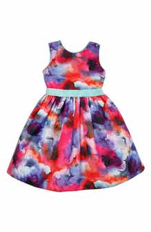 JOE-ELLA Kids' Colorful Sleeveless Dress