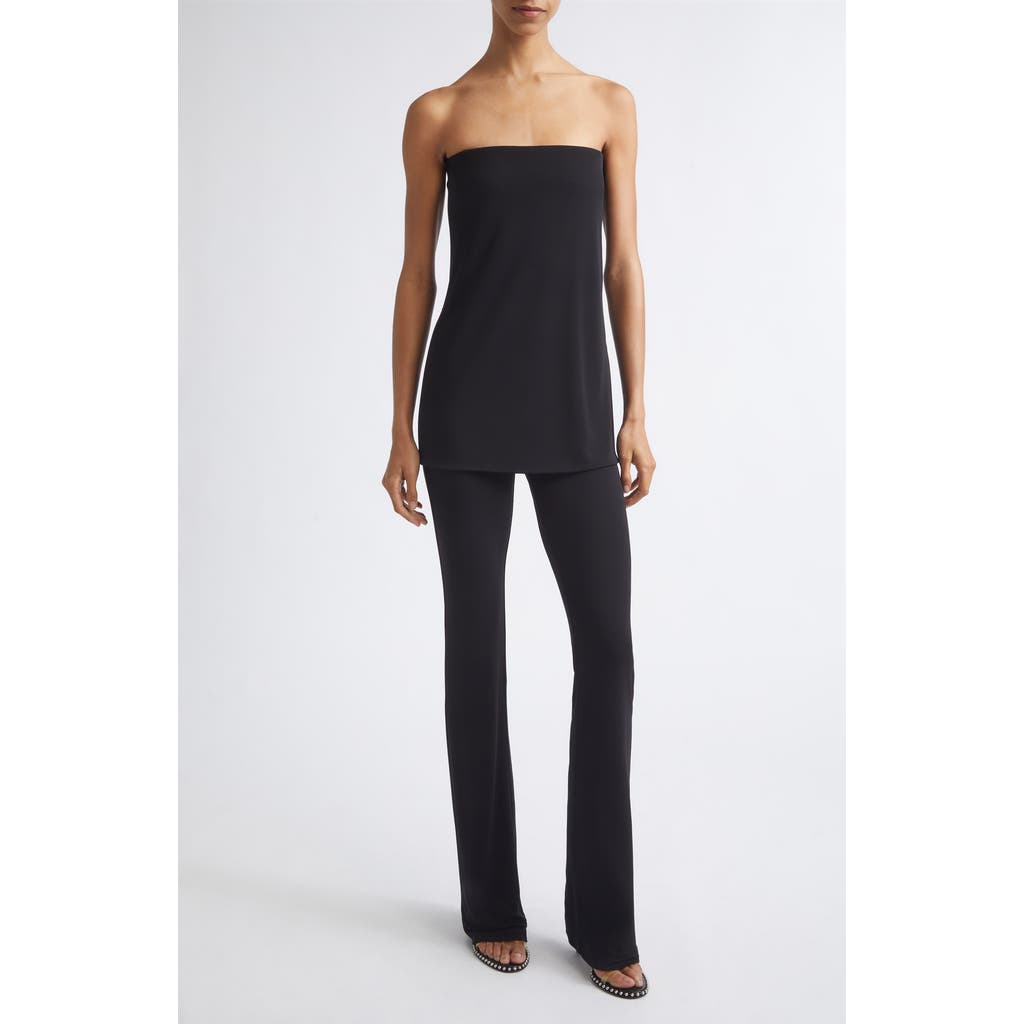 Alexander Wang Strapless Corset Jumpsuit In Black