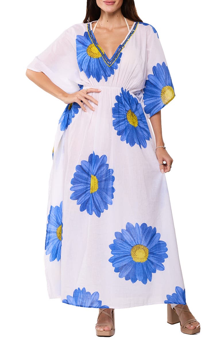 RANEES Longline Cover-Up Caftan, Main, color, 