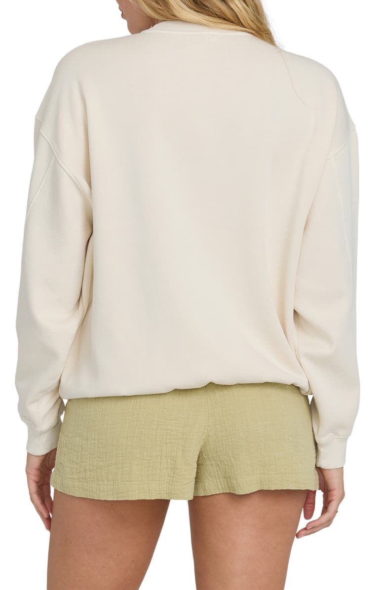 Billabong Kendal Bleached Out Sweatshirt, Alternate, color, Vanilla